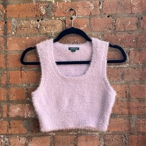 Cropped sweater vest